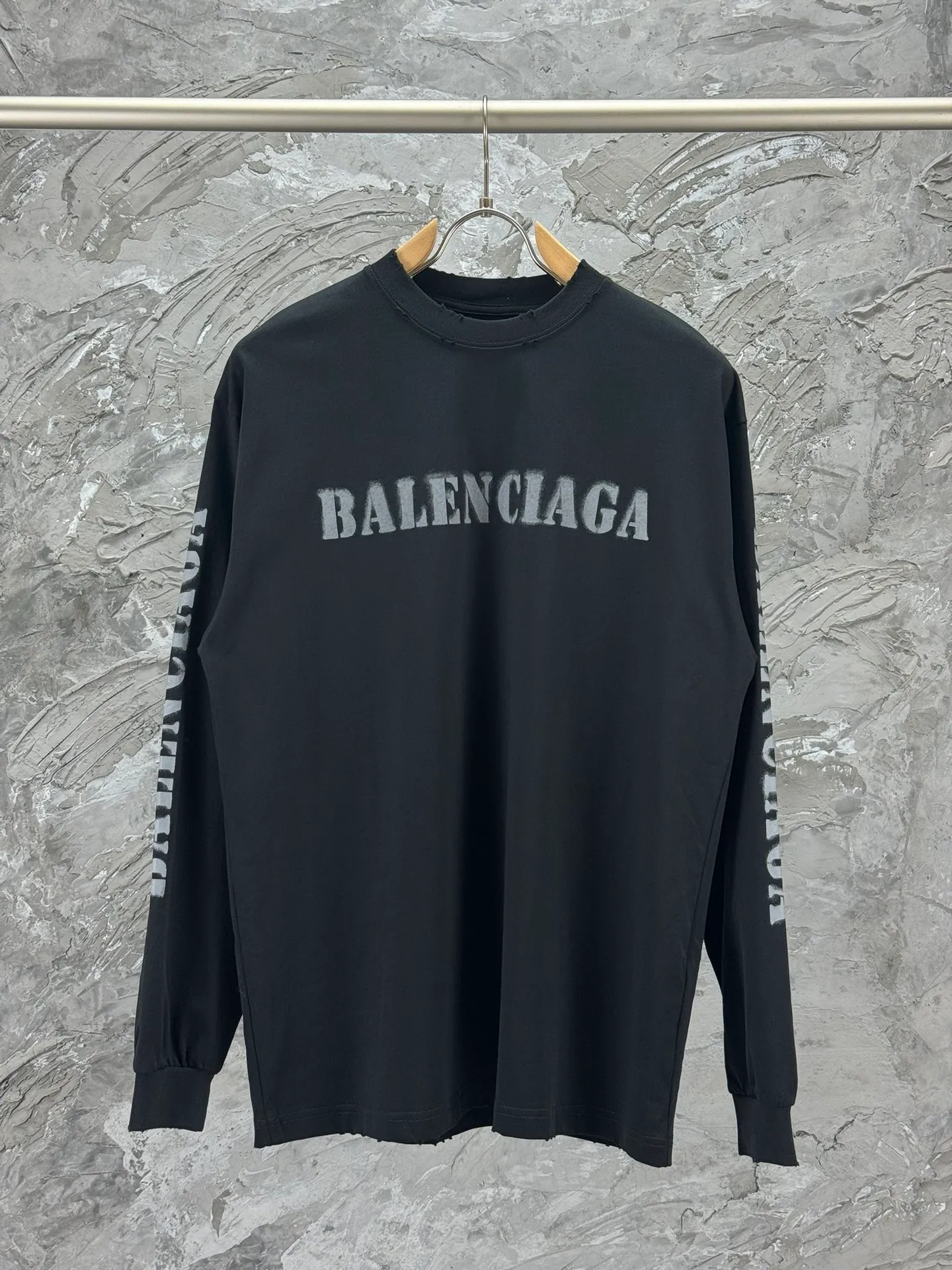 BALENCI*GA logo . 280g . . .os Same Style -Color：Black White -SIZE：XS S M L 8605#